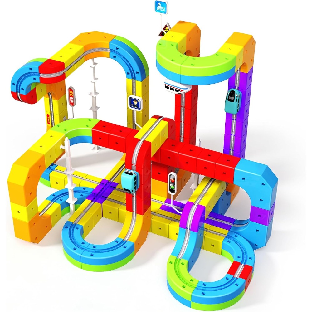 Kids Toys 3 Year Old - Set di trenini elettrici Fusion Toys