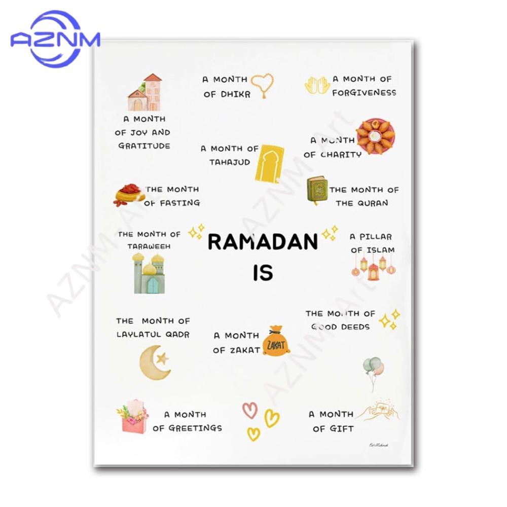 1/6 Pezzi Poster Islamico Musu - Kids Quran Toys recensione e prezzo