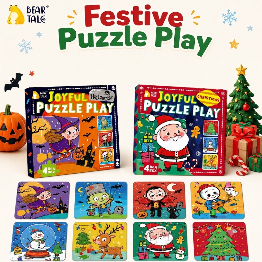 Puzzle di Halloween 4 in 1 per - Kids Toys Xmas recensione e prezzo